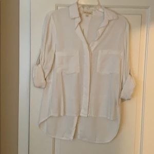 Anthropologie cloth & stone split back top